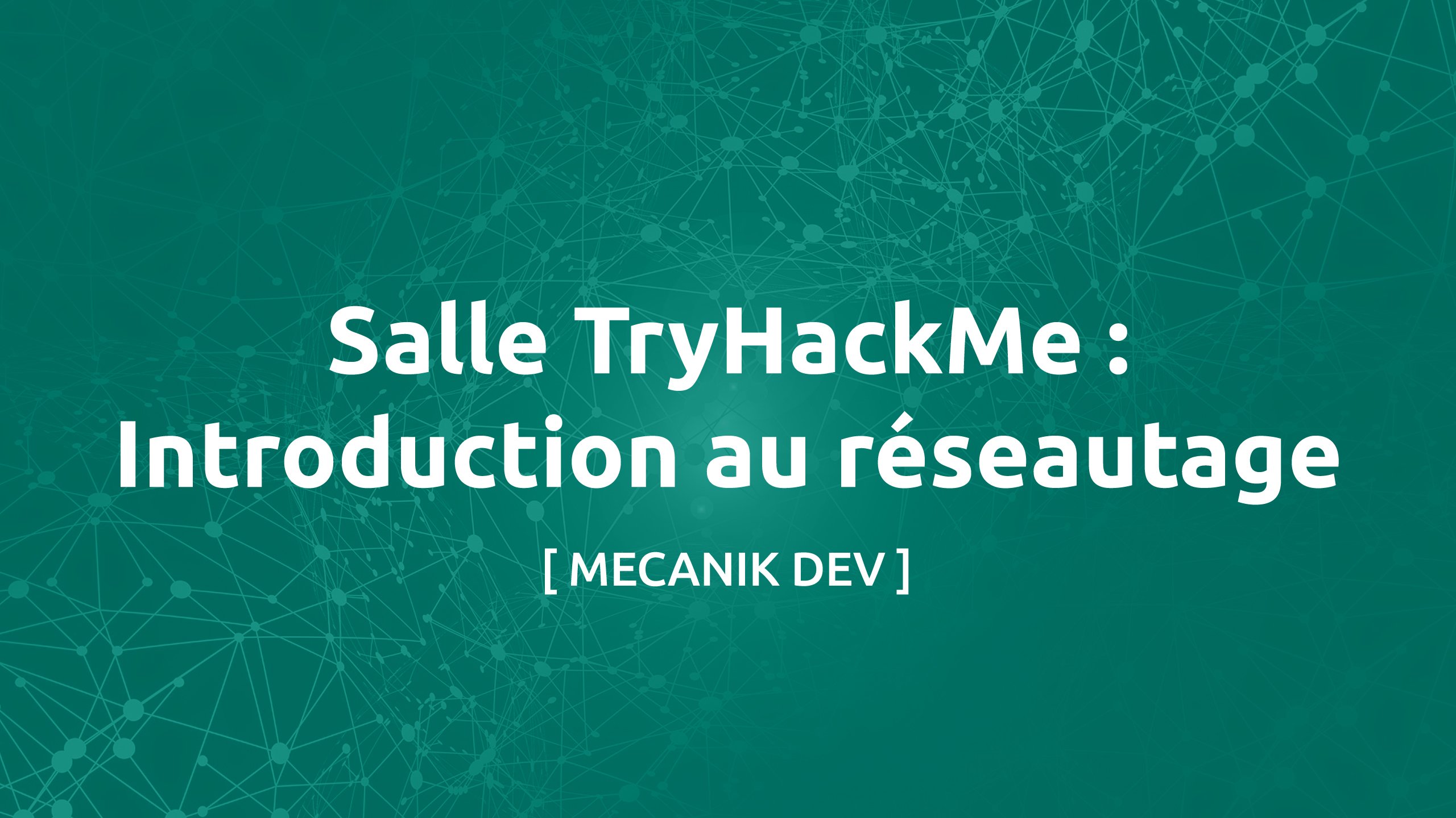 Salle TryHackMe : Introduction au réseautage