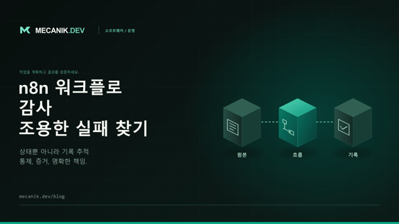 n8n 워크플로 감사: 조용한 업무 실패 찾기