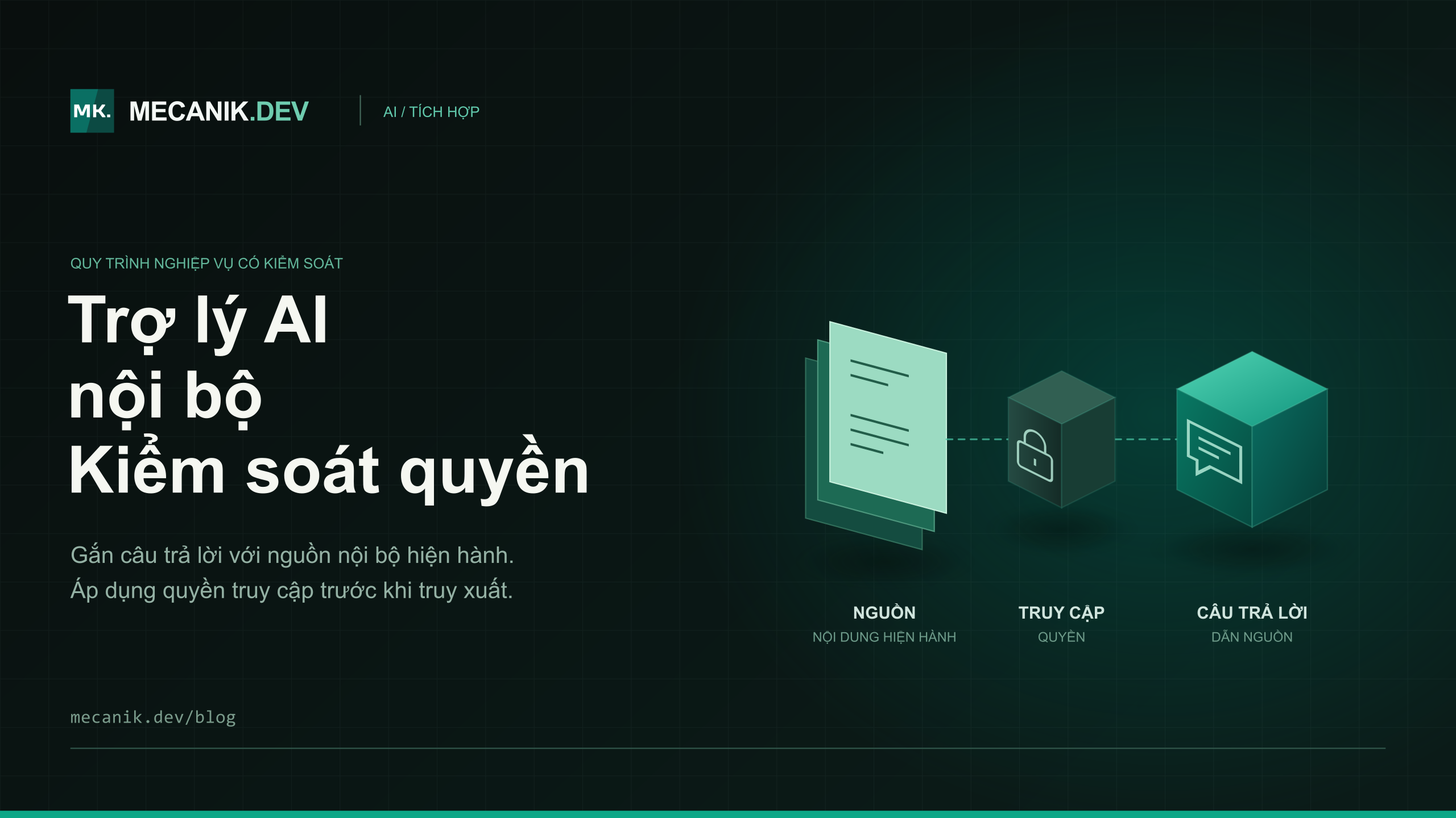 Trợ lý AI nội bộ: quyền truy cập, tích hợp và chi phí
