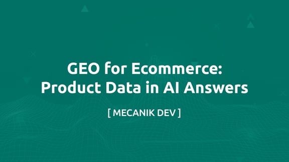 GEO pour l'e-commerce : vos données produit dans l'IA