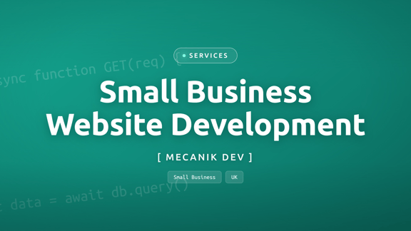 Phát Triển Website Cho Doanh Nghiệp Nhỏ Tại Anh Năm 2026