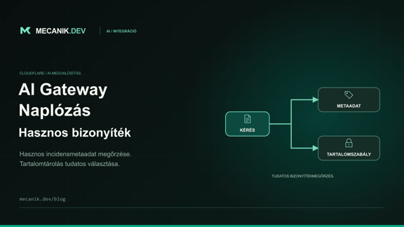 Cloudflare AI Gateway naplózási beállítások: kontrollok és tesztek