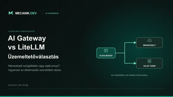 Cloudflare AI Gateway vs LiteLLM: melyik átjárót üzemeltessük?