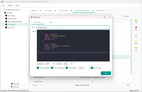 Easy Cloudflare KV - Screenshot 1