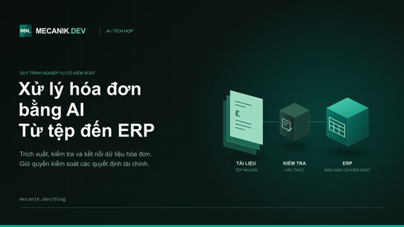 Xử lý hóa đơn bằng AI: Chi phí và tích hợp ERP