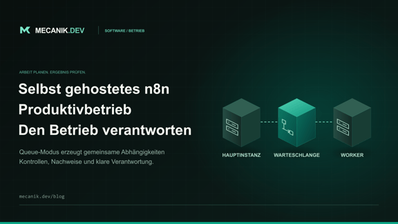 Selbst gehostetes n8n im Produktivbetrieb: Verantwortung