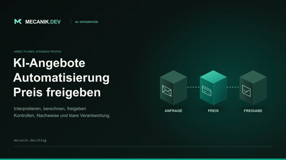 KI-Angebotsautomatisierung: Preisregeln und Freigabe