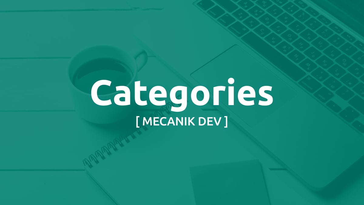 カテゴリー | [ MECANIK DEV ]