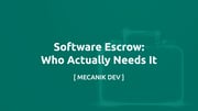 Softwarehinterlegung: Wer sie wirklich braucht