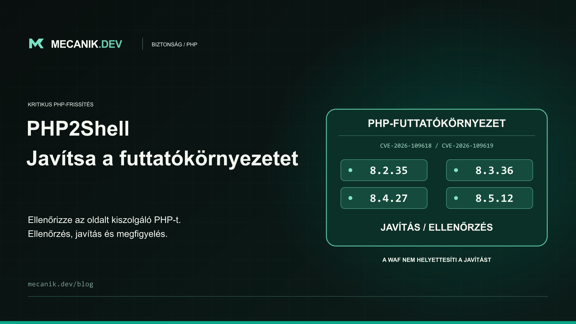 PHP2Shell: Biztonságos a PHP-oldala? Javítsa most
