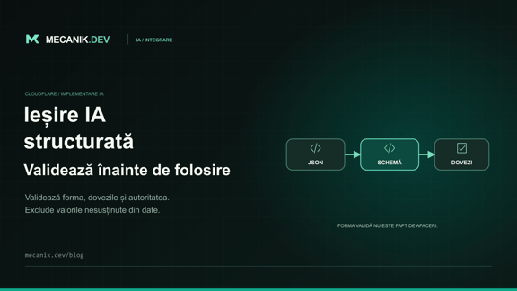 Ieșiri structurate cu Cloudflare Workers AI: validare