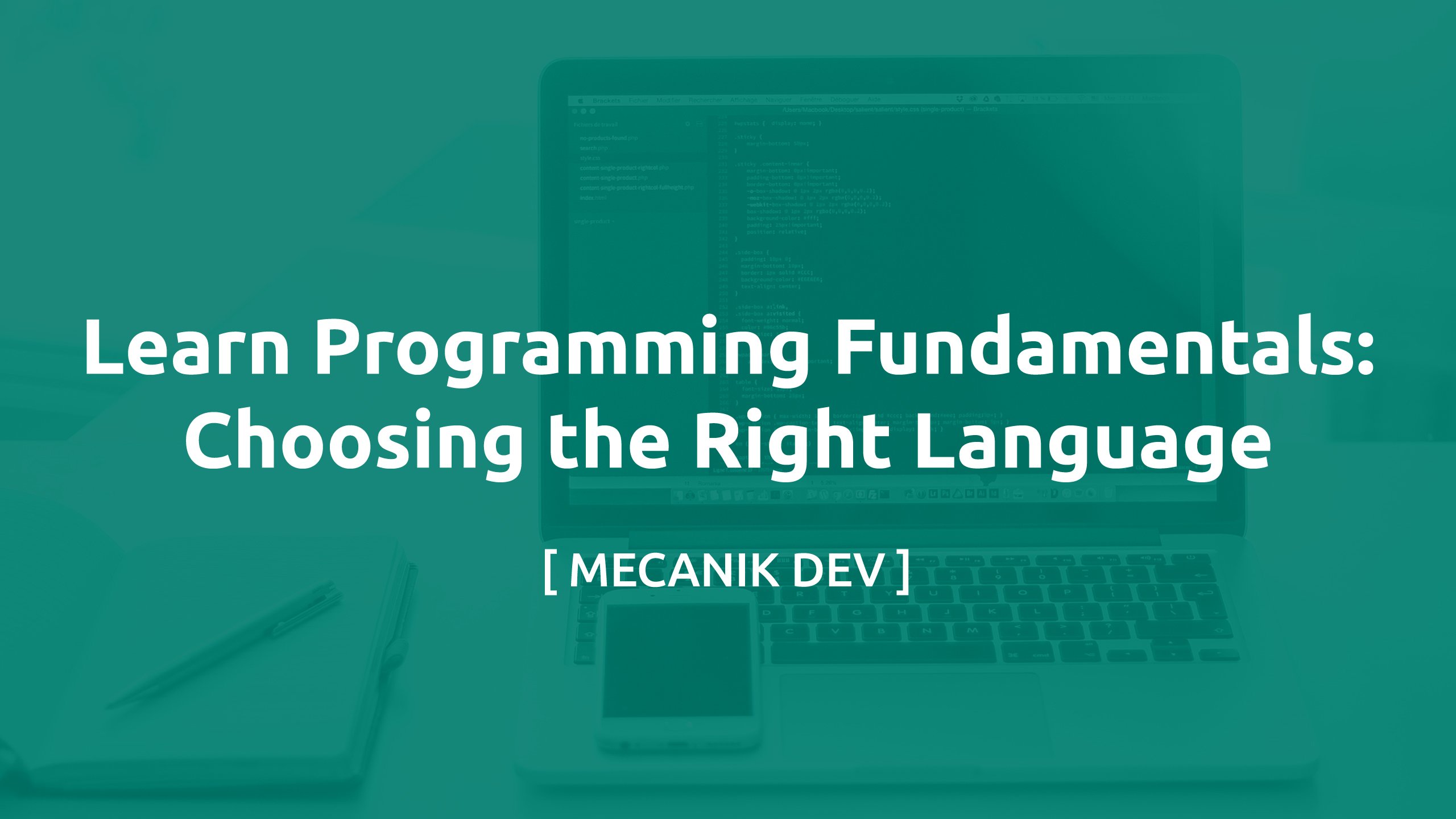 Learn Programming Fundamentals: Choosing the Right Language