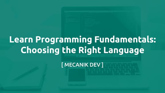 Learn Programming Fundamentals: Choosing the Right Language