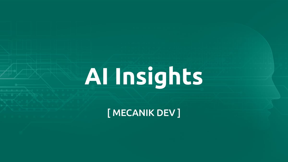 AI 인사이트 | 시리즈 | [ MECANIK DEV ]