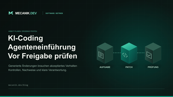 KI-Coding-Agenten einführen: Regeln und Prüfung