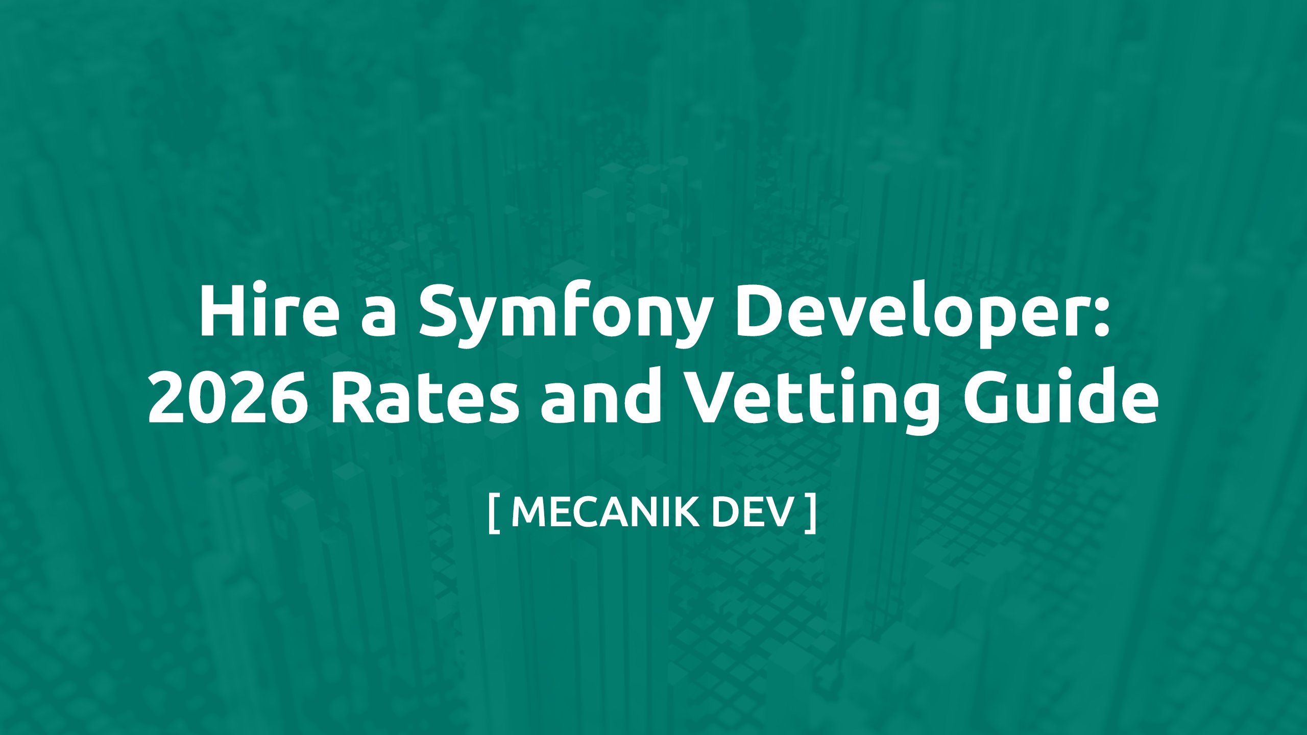 Hire a Symfony Developer: 2026 Rates and Vetting Guide
