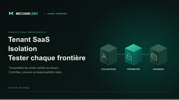 Isolation des tenants SaaS : tests avant l'accueil client