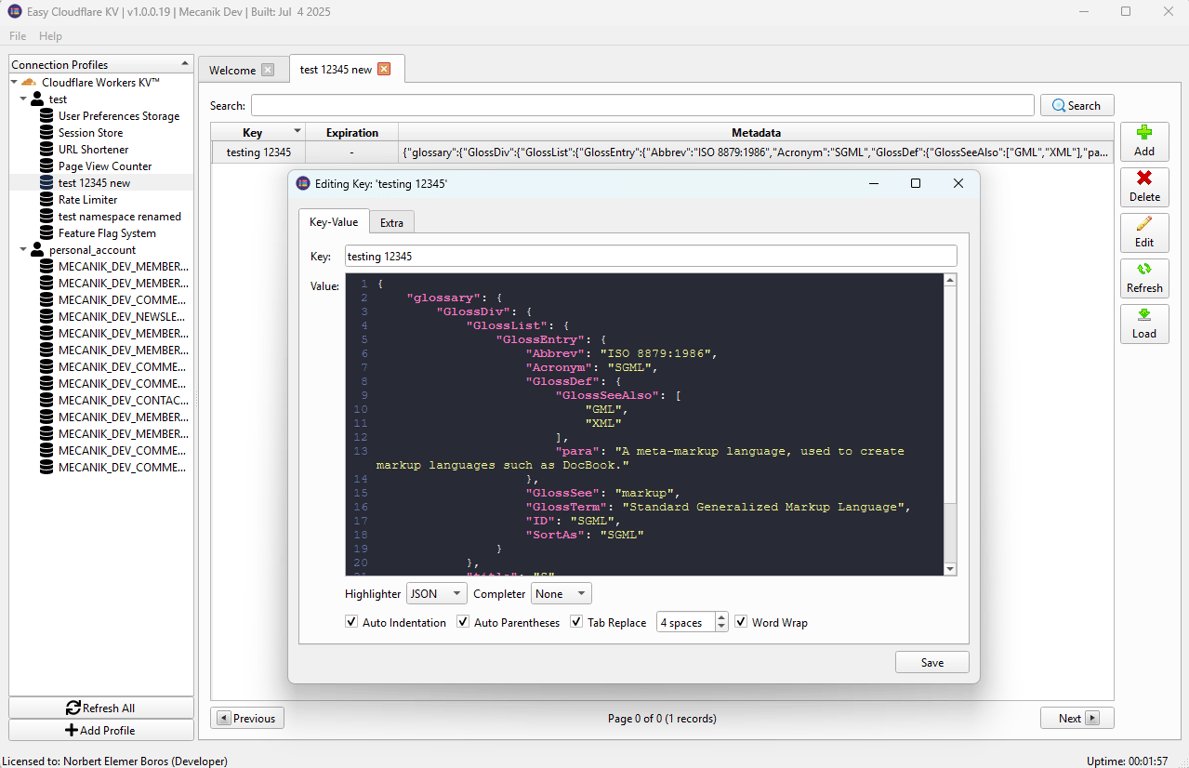 Easy Cloudflare KV - Screenshot 2