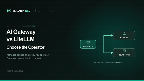 Cloudflare AI Gateway vs LiteLLM: Which Gateway Should You Run?