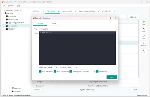 Easy Cloudflare KV - Screenshot 2