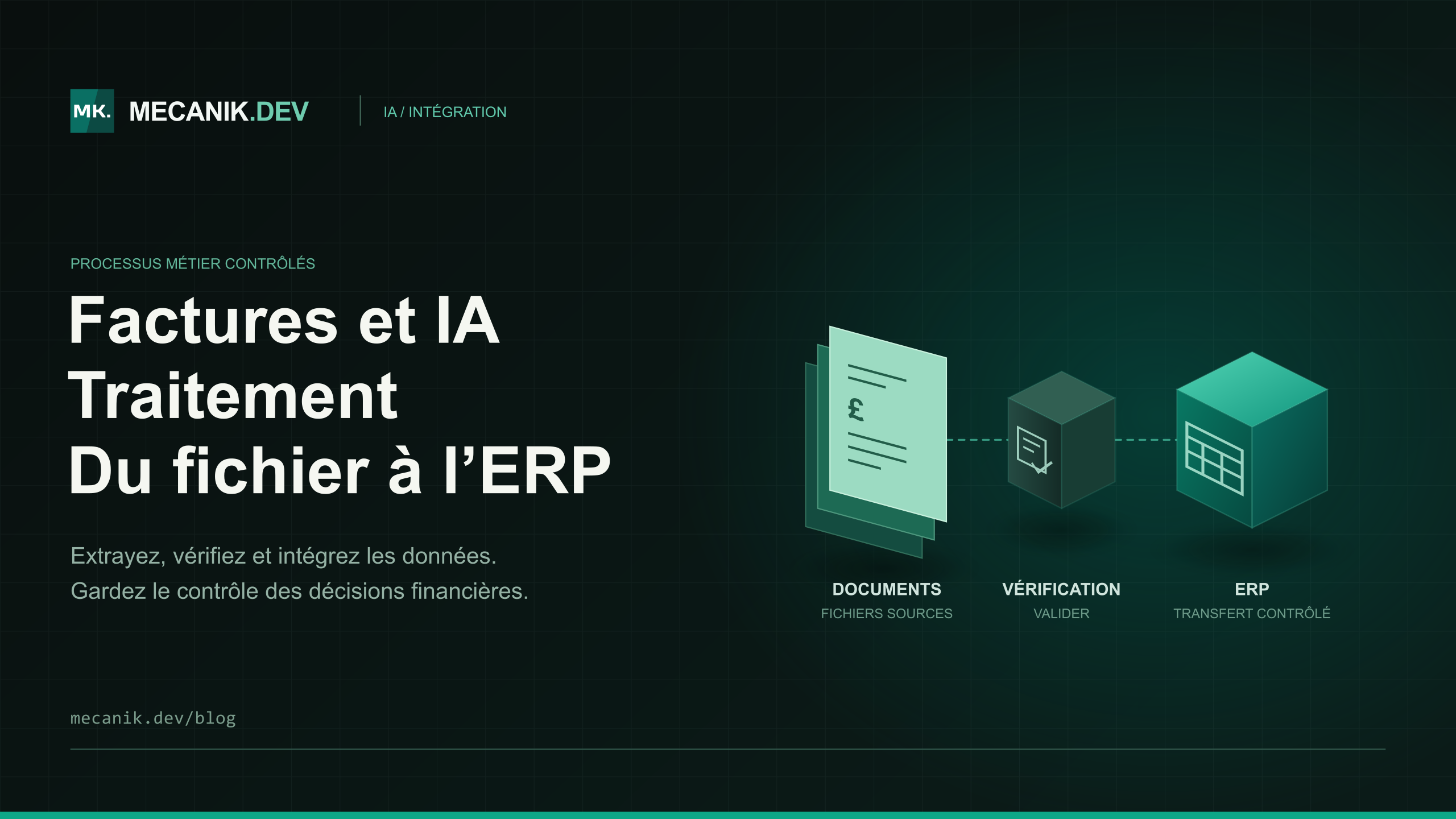 Factures par IA : coûts, contrôles et intégration ERP