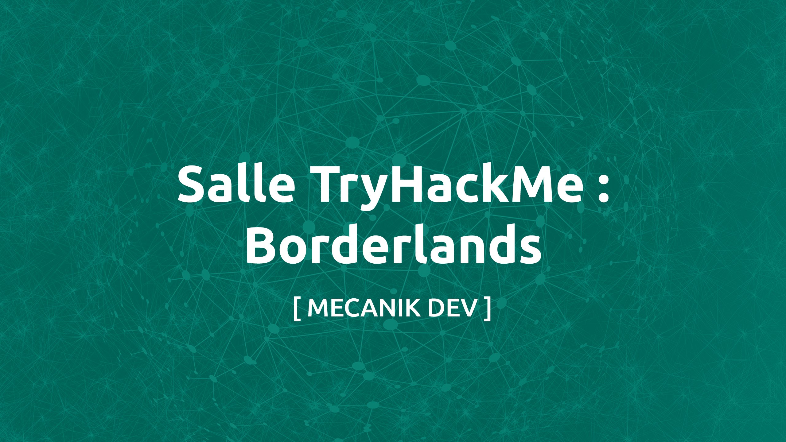 Salle TryHackMe : Borderlands