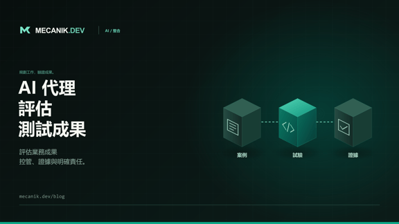 AI 代理評估：上線前的驗收測試