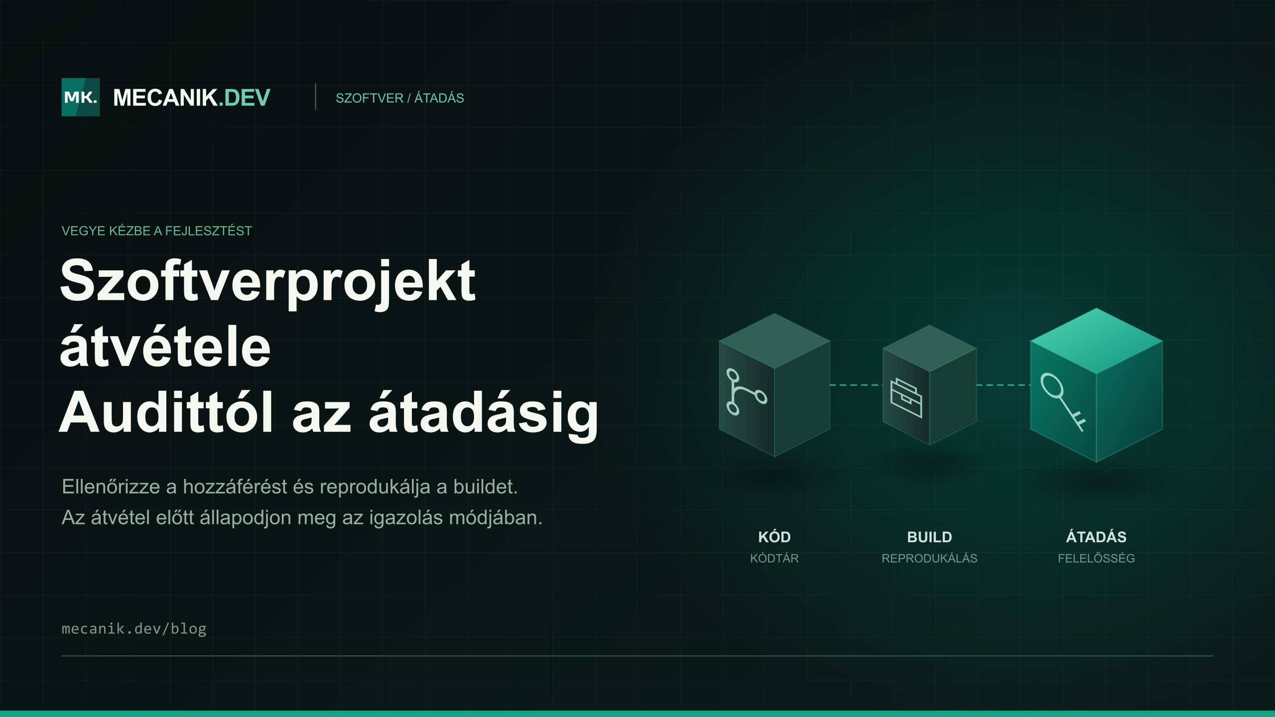 Szoftverprojekt átvétele - Felmérés és átadás