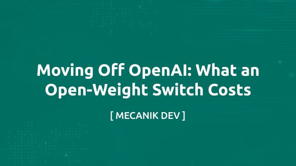 Quitter OpenAI : Ce Que Coûte Un Passage À L'open Weight