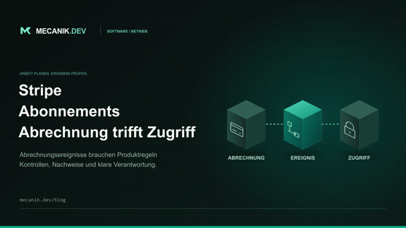 Stripe-Abonnementintegration: Abrechnung und Zugriff