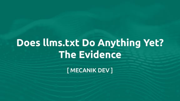 llms.txt sert-il déjà à quelque chose ? Les preuves
