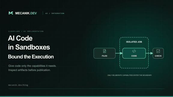 Cloudflare Sandbox AI Code Execution: Limits and Controls