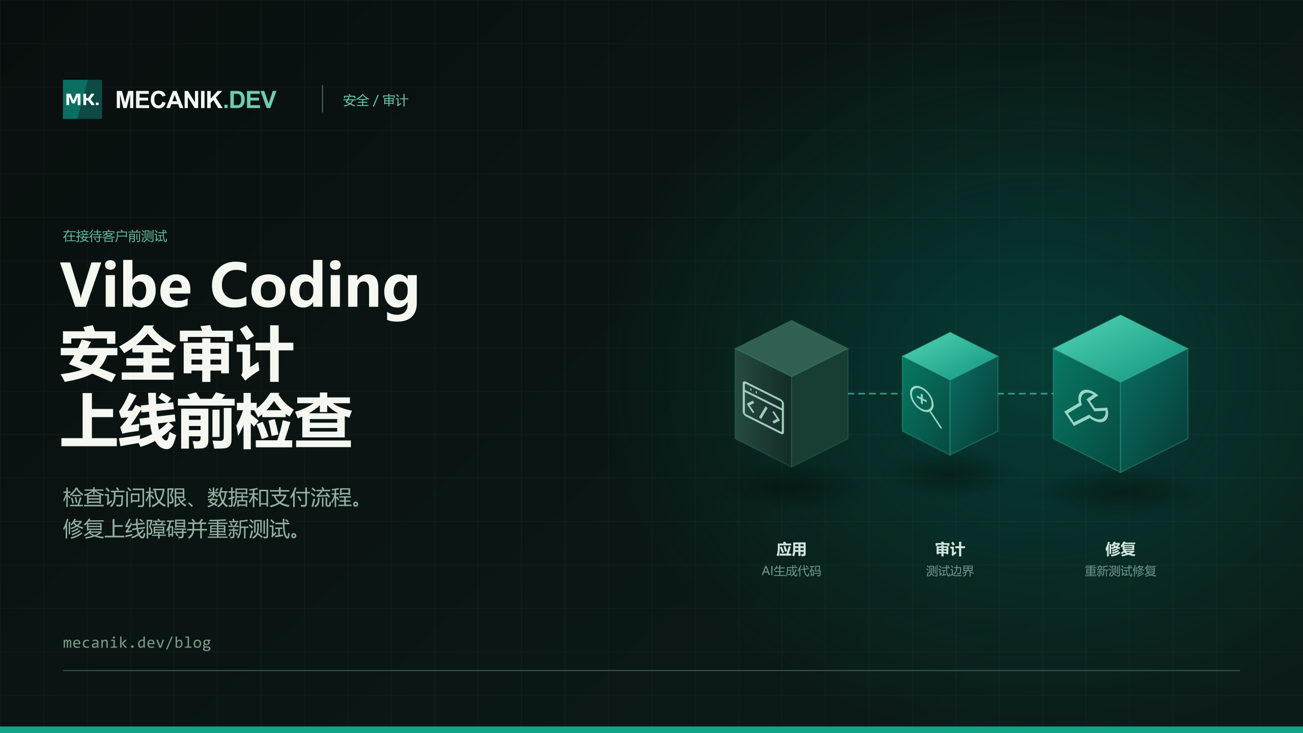 Vibe coding 安全审计：应用准备好迎接付费客户了吗？