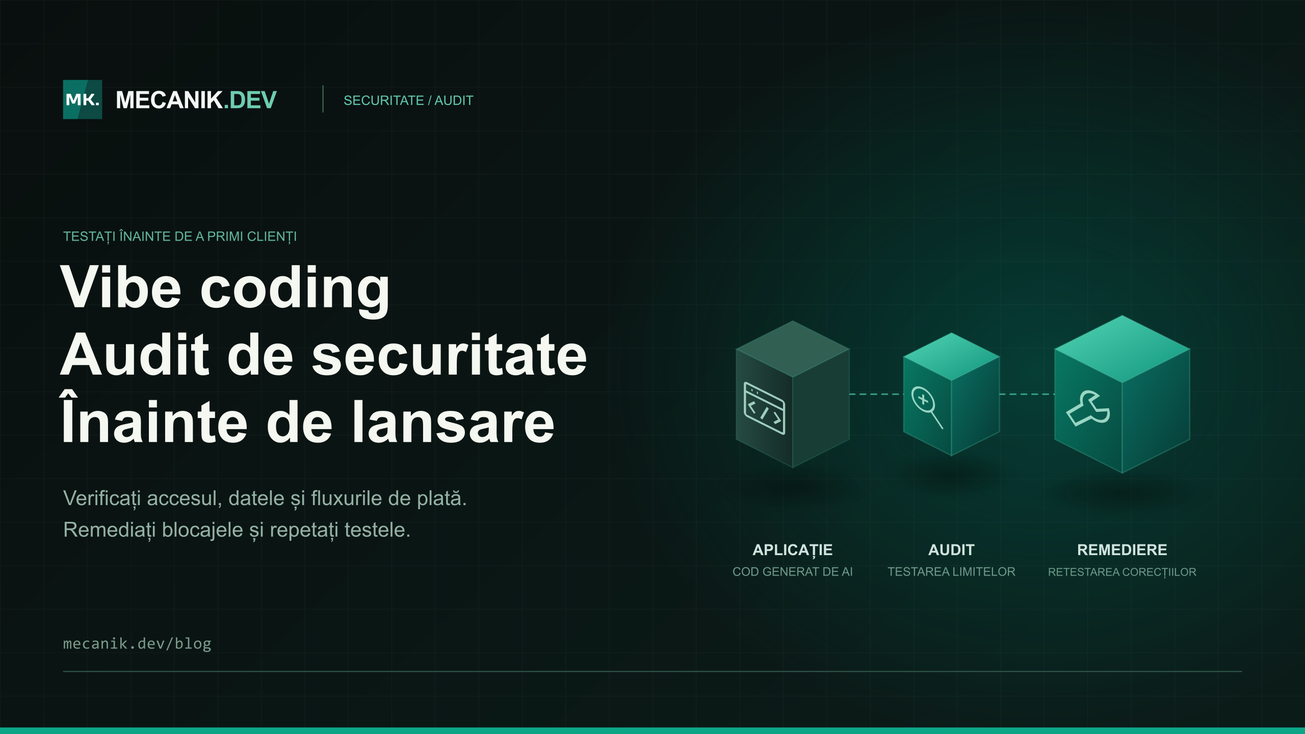 Audit de securitate vibe coding: aplicația este pregătită?