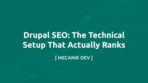 SEO Drupal - La configuration technique qui classe