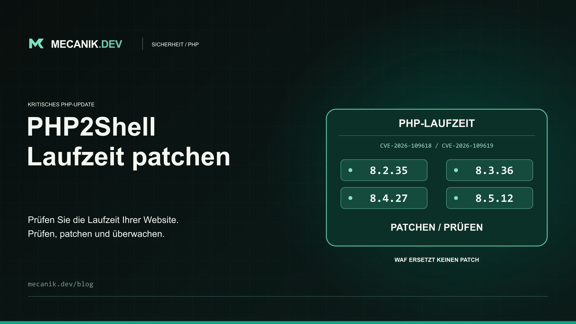 PHP2Shell: Ist Ihre PHP-Website sicher? Jetzt patchen