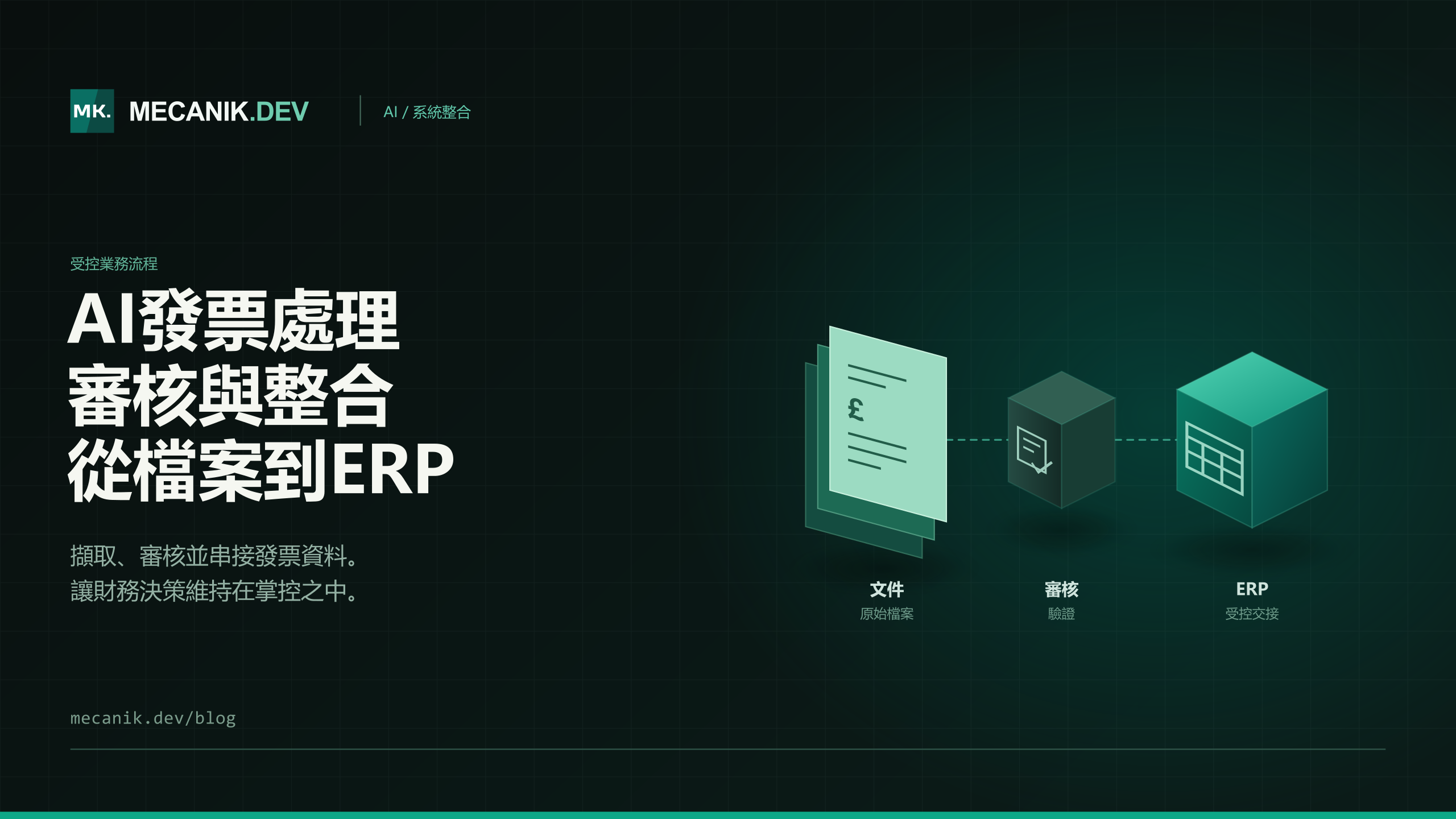 AI發票處理：成本、控管與ERP整合