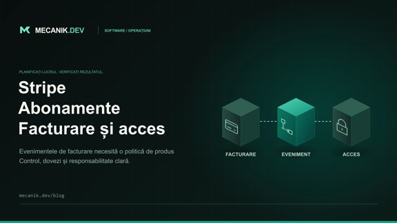 Integrarea abonamentelor Stripe: facturare și acces