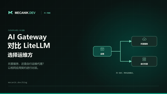 Cloudflare AI Gateway 与 LiteLLM：应该运行哪种网关？