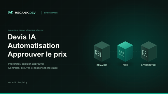 Automatisation des devis par IA : prix et approbation