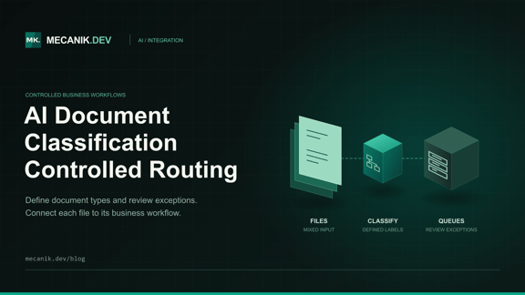AI Document Classification: Integration, Costs and Controls