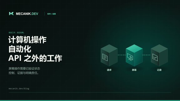 计算机操作自动化：没有 API 的旧应用