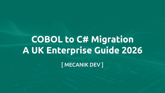 ترحيل COBOL إلى C#: دليل مؤسسات المملكة المتحدة