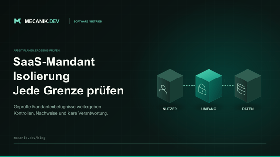SaaS-Mandantenisolierung: Tests vor der Kundenaufnahme