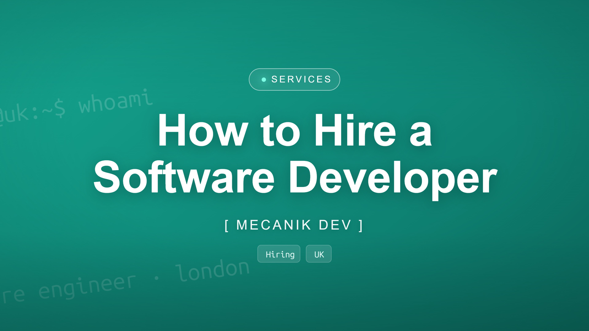 How to Hire a Software Developer in the UK in 2026