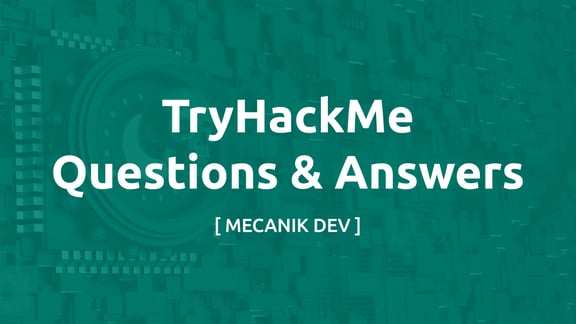 TryHackMe 질문과 답변
