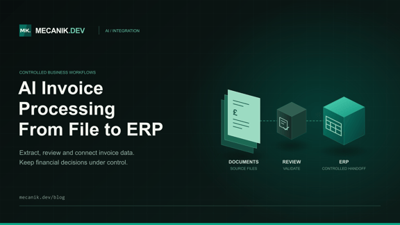 AI Invoice Processing: Costs, Controls and ERP Integration