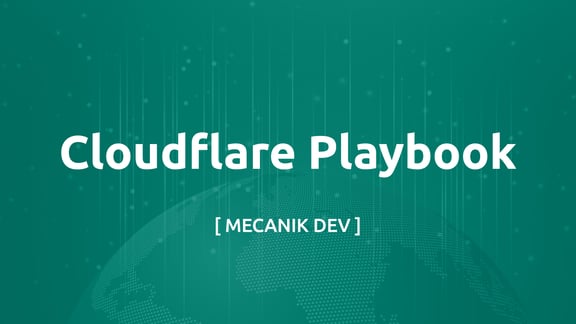 Cloudflare 플레이북