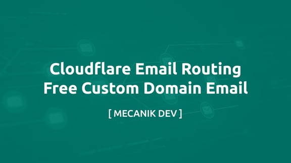 Cloudflare Email Routing - E-mail gratuit avec votre propre domaine