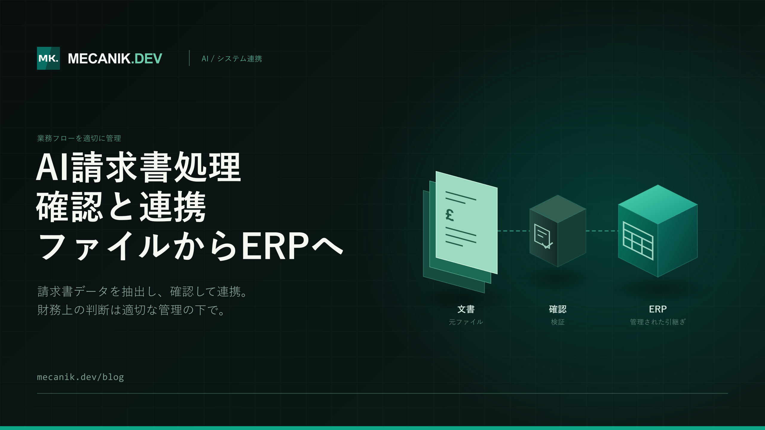 AI請求書処理：費用、管理とERP連携